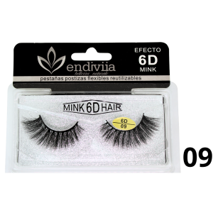 Pestaña Endiviia postiza Mink 6D #09