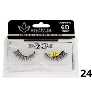 Pestaña Endiviia postiza Mink 6D #24