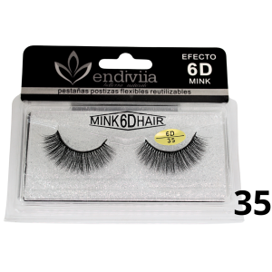 Pestaña Endiviia postiza Mink 6D #35