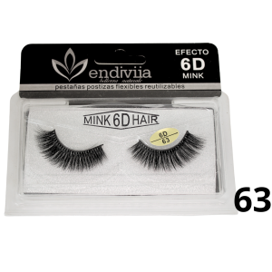 Pestaña Endiviia postiza Mink 6D #63
