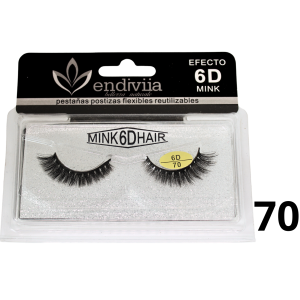 Pestaña Endiviia postiza Mink 6D #70