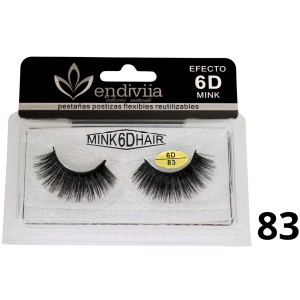 Pestaña Endiviia postiza Mink 6D #83